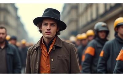 Carlos Navarro, actor trabajando en una serie europea, en un rodaje en Berlín.