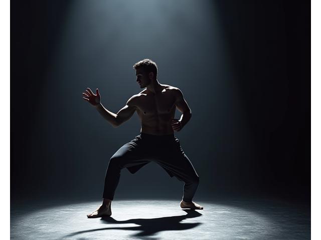 Imagen de Vsevolod Meyerhold o un actor ejecutando un movimiento biomecánico