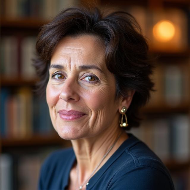 Retrato de Elena García, la Directora Académica de la Escuela de Interpretación